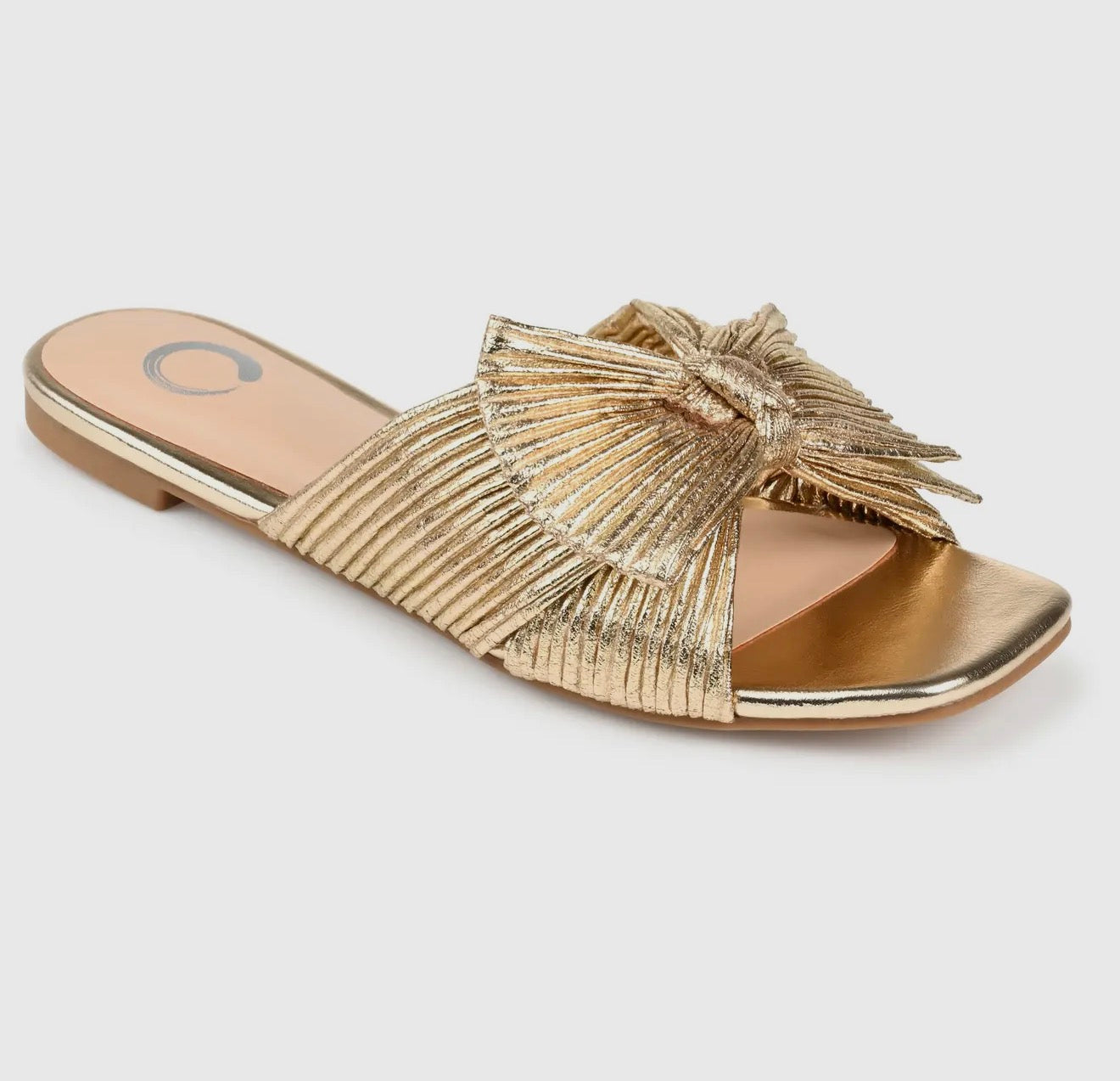 Serlina Pleated Slide Sandals