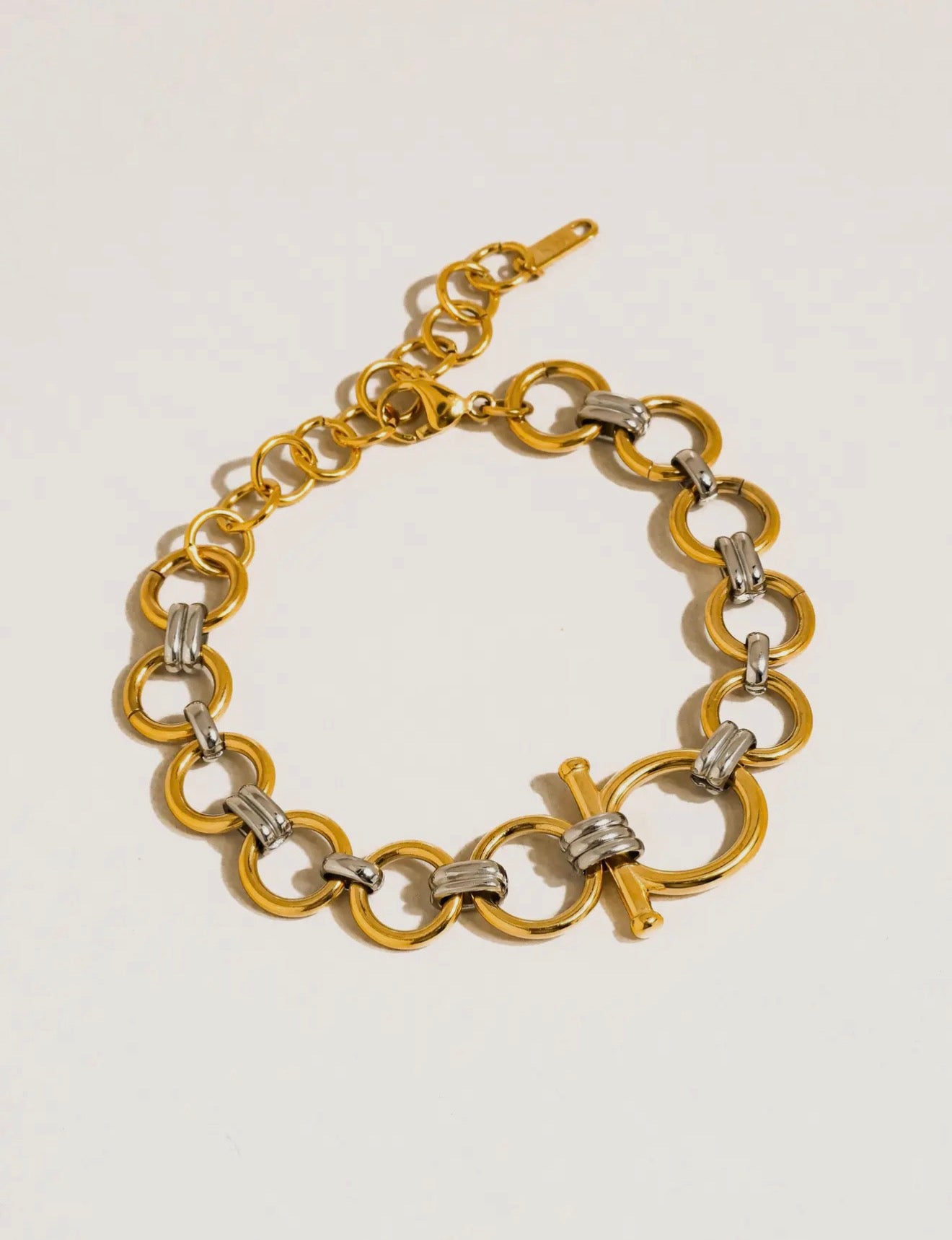 Céliane Two-Tone Link Bracelet