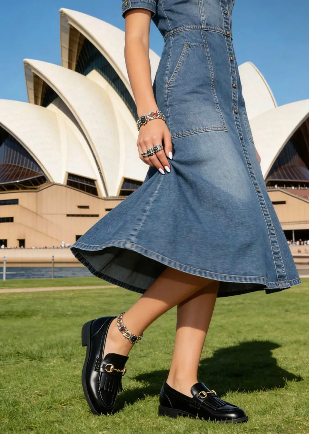 Marbin Fringed Penny Strap Loafers
