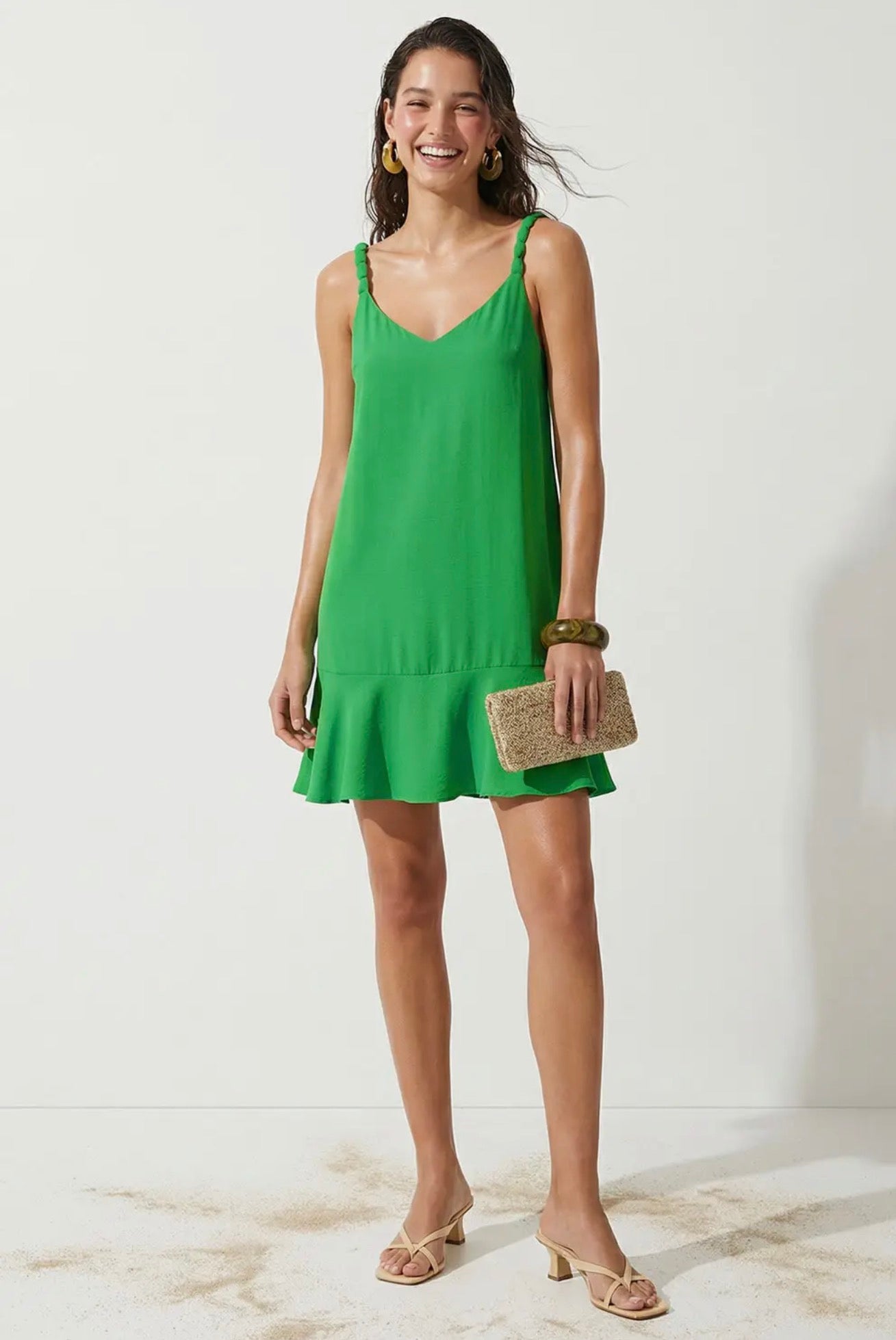 Alfie Sleeveless Flutter Dress