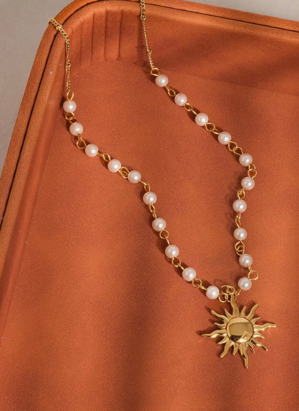 Kalani Sun Beaded Necklace