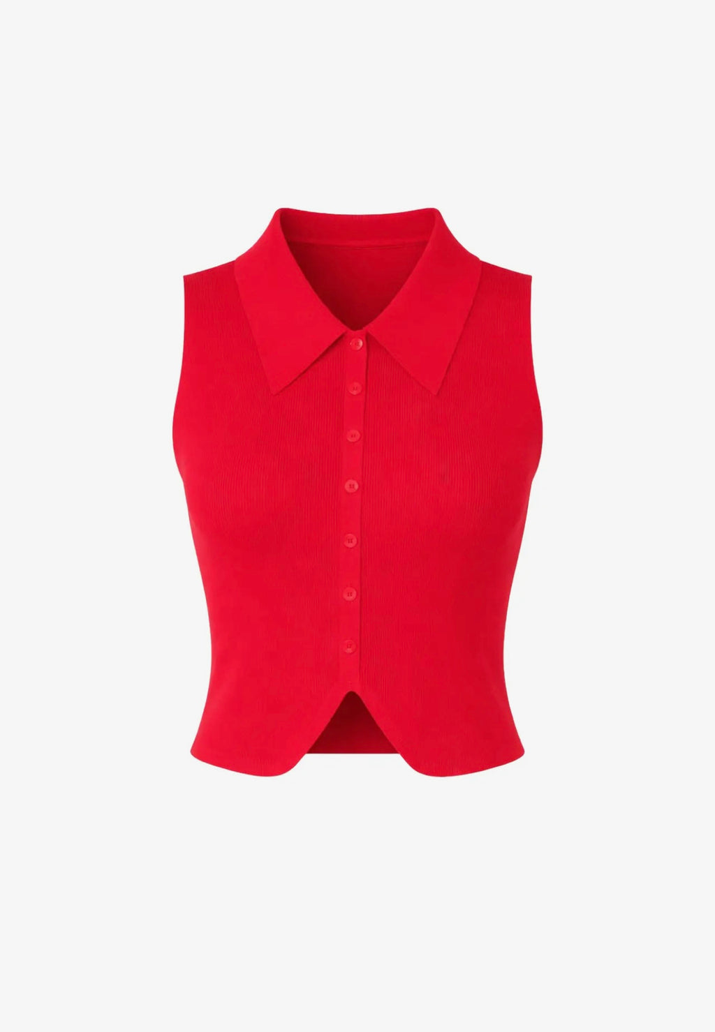 Emmy Sleeveless Button Down Top