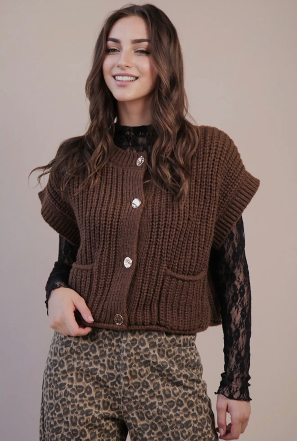 Rosana Oversized Knit Sweater Top