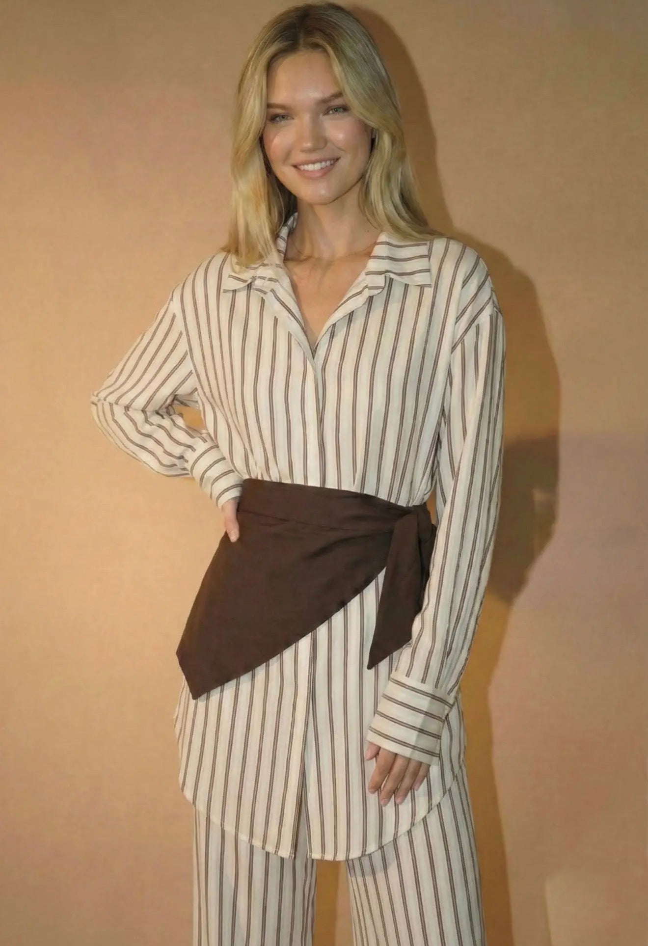 Apollonia Striped Set