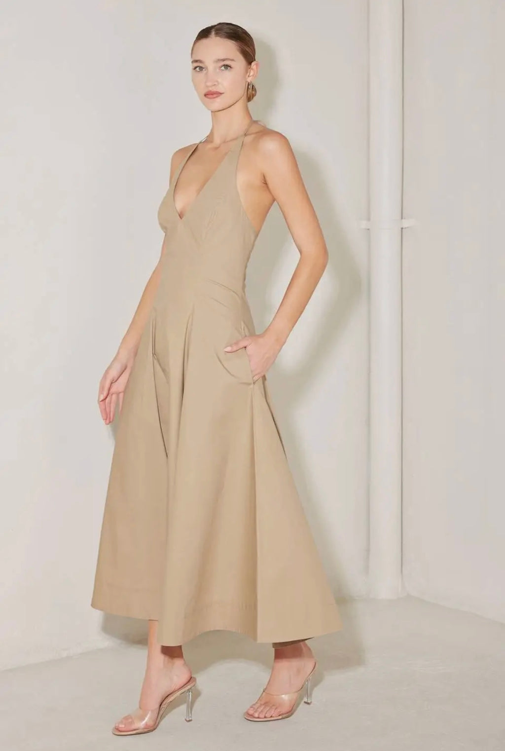 Abigail Woven Midi Dress