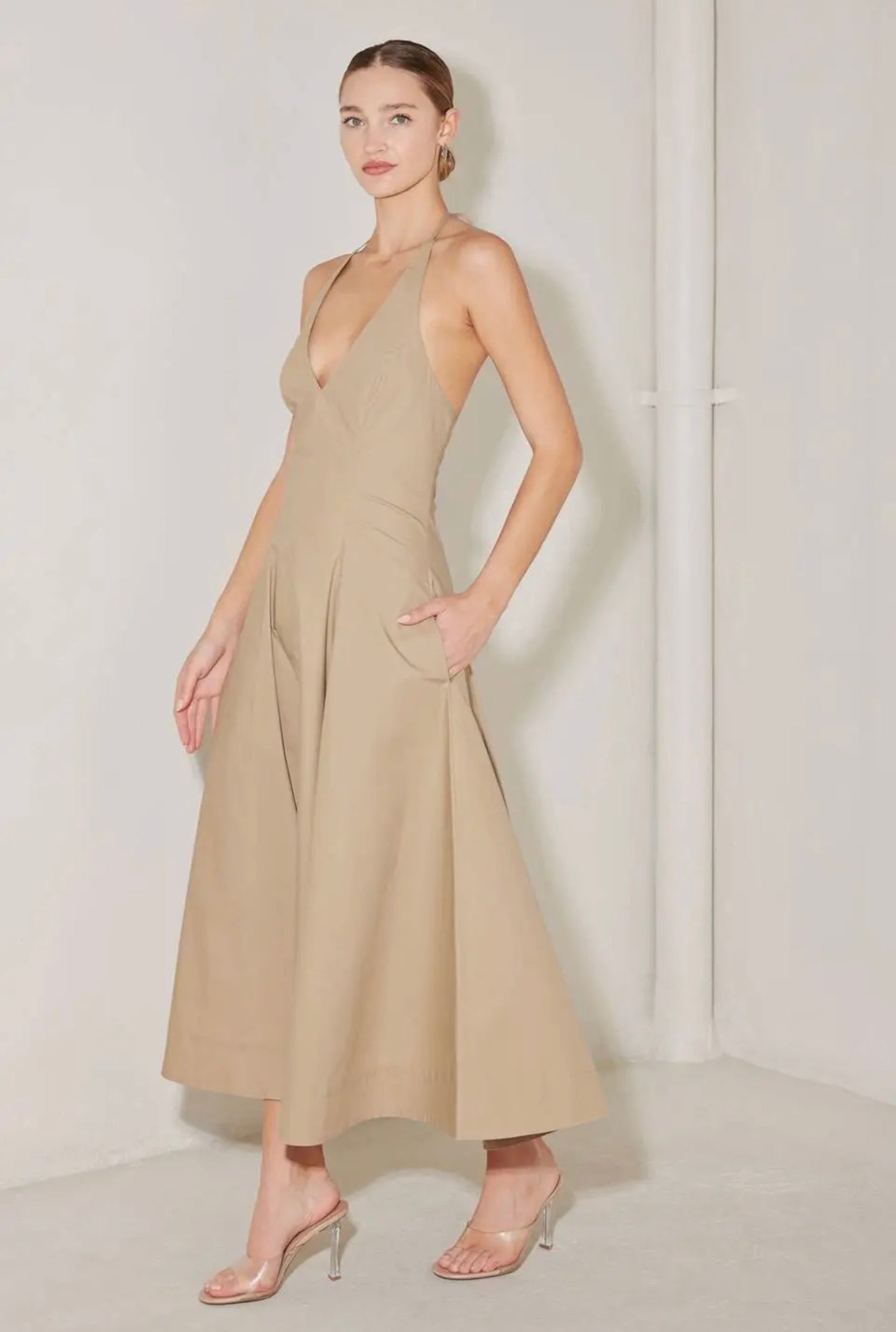 Abigail Woven Midi Dress