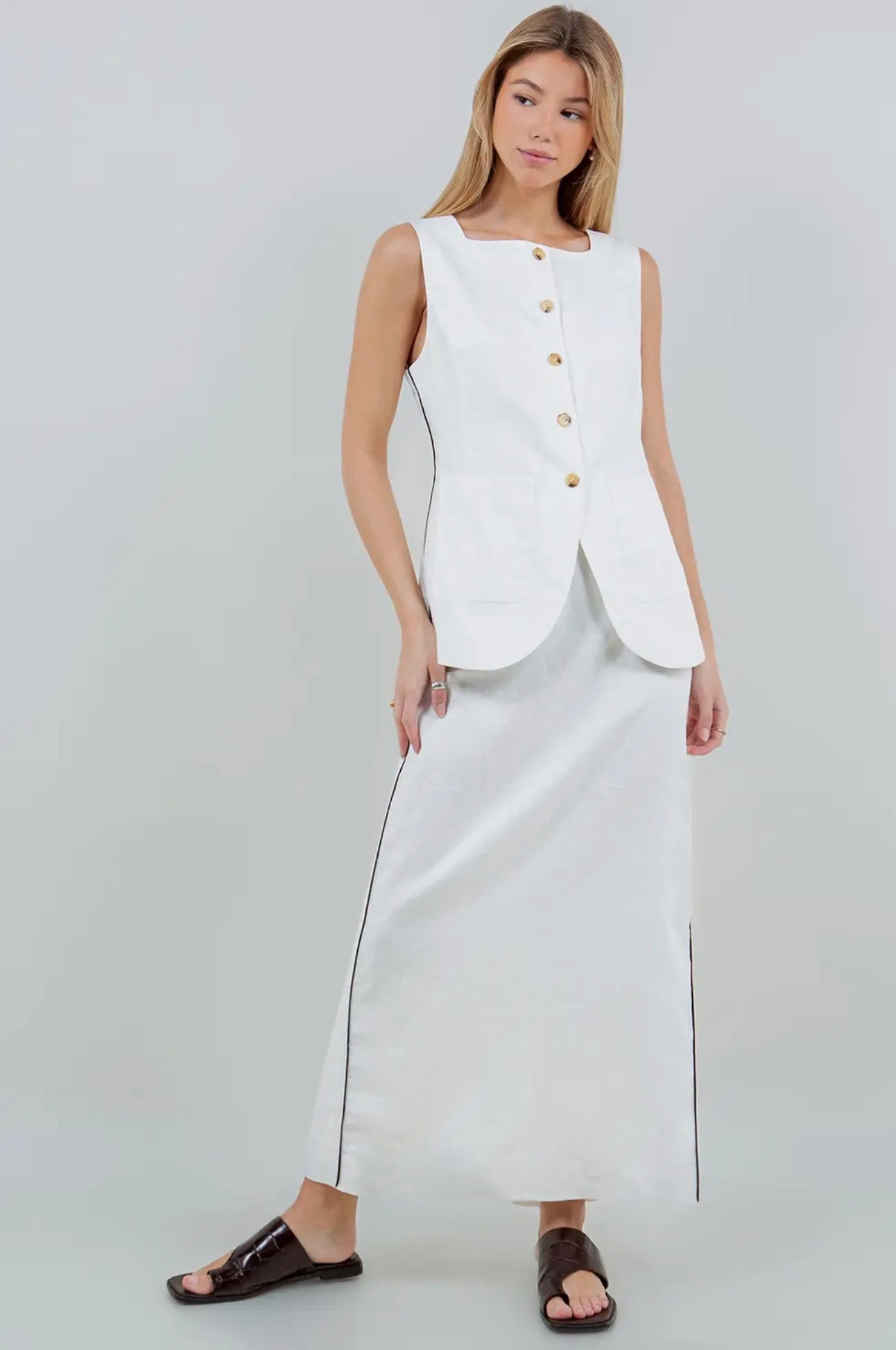 Allison Linen Skirt