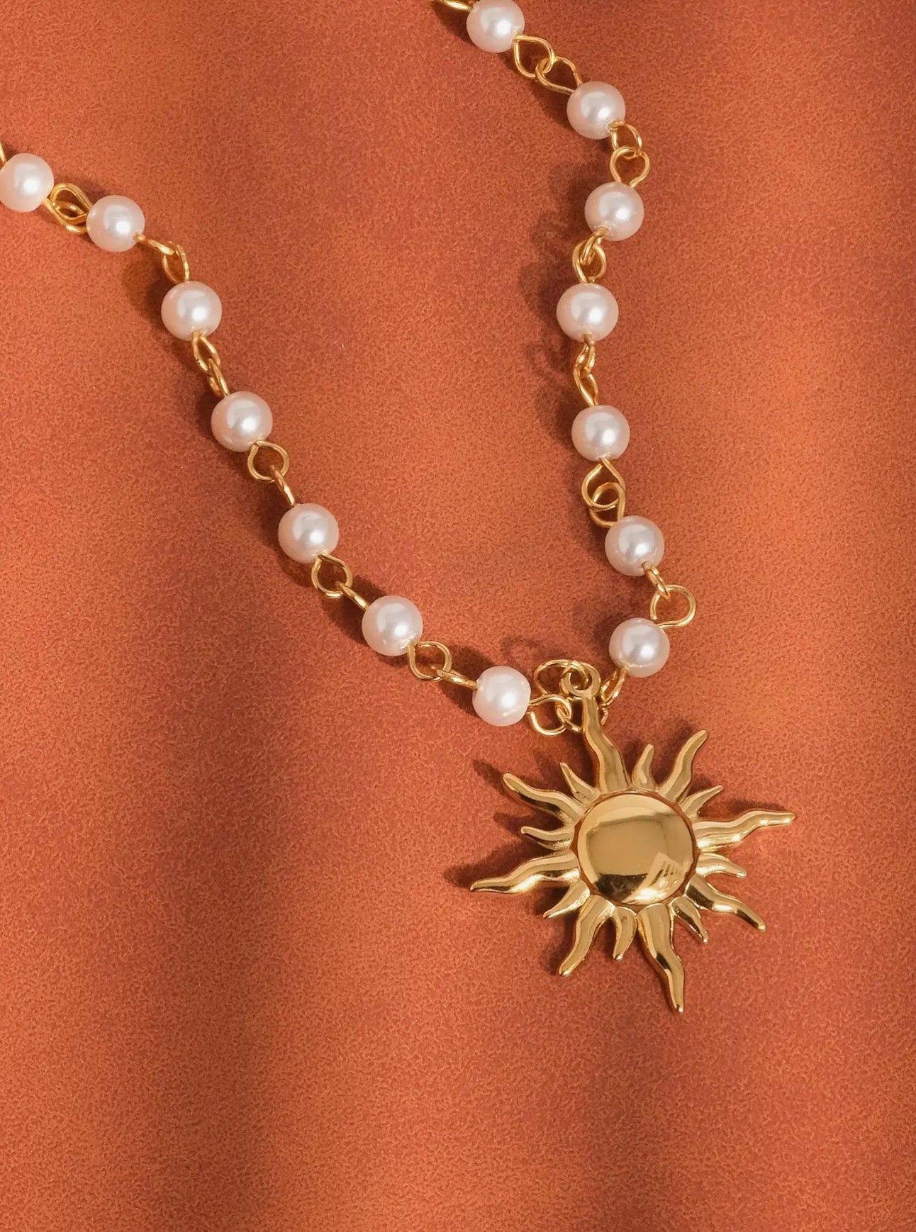 Kalani Sun Beaded Necklace
