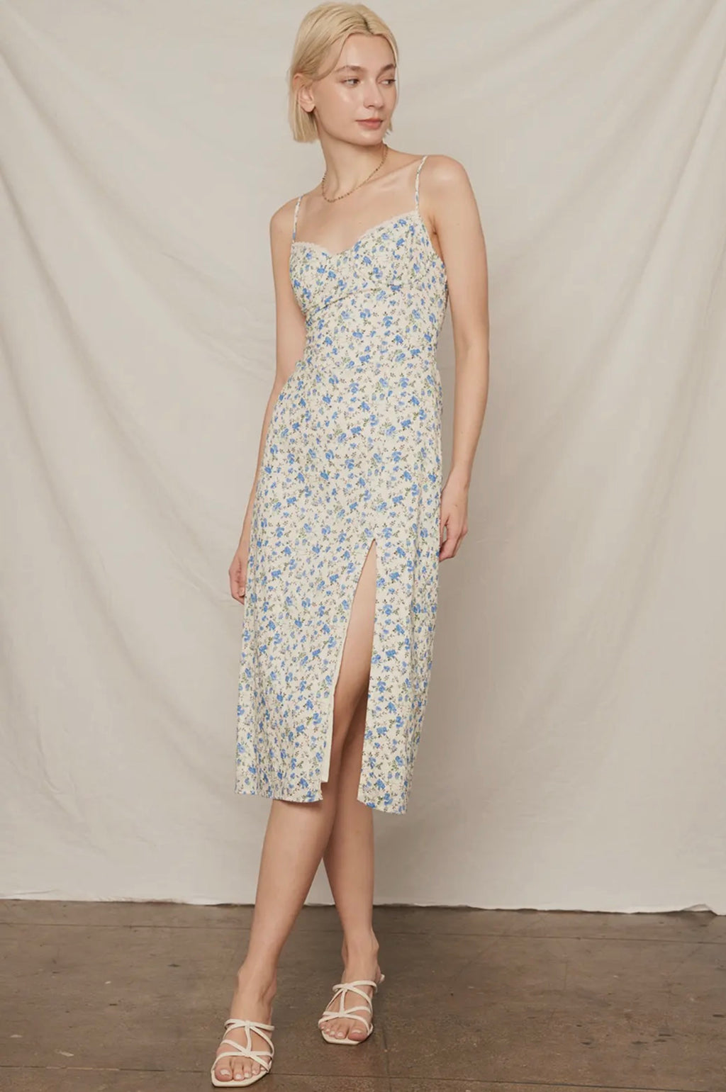 Bianca Blue Bustier Dress