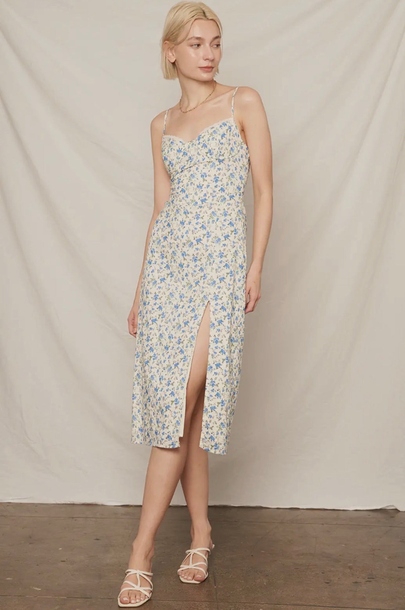 Bianca Blue Bustier Dress