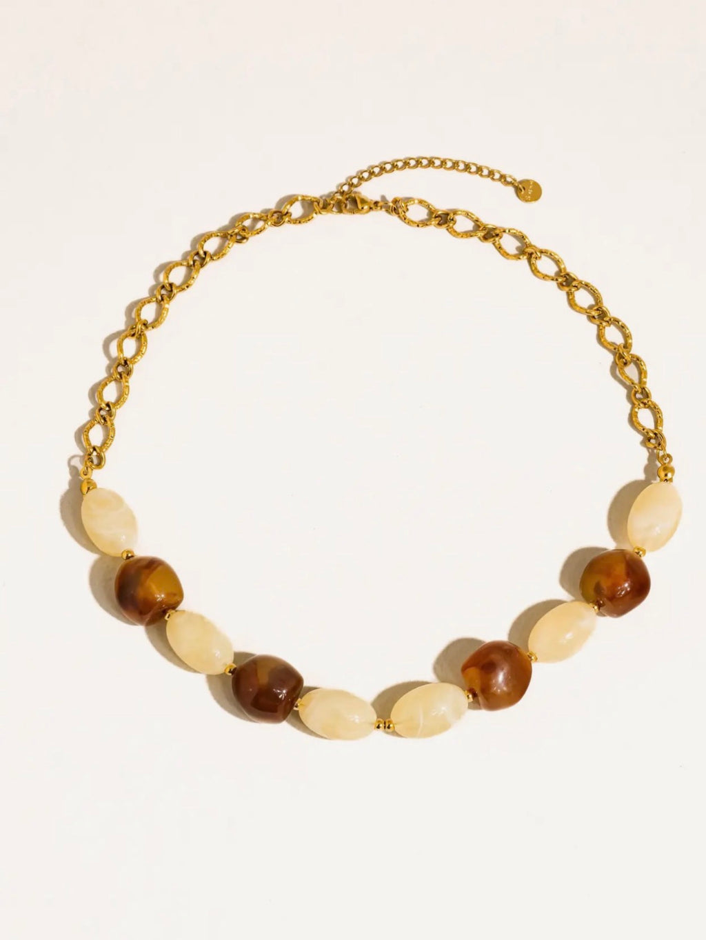 Palm Beaded Chain Necklace