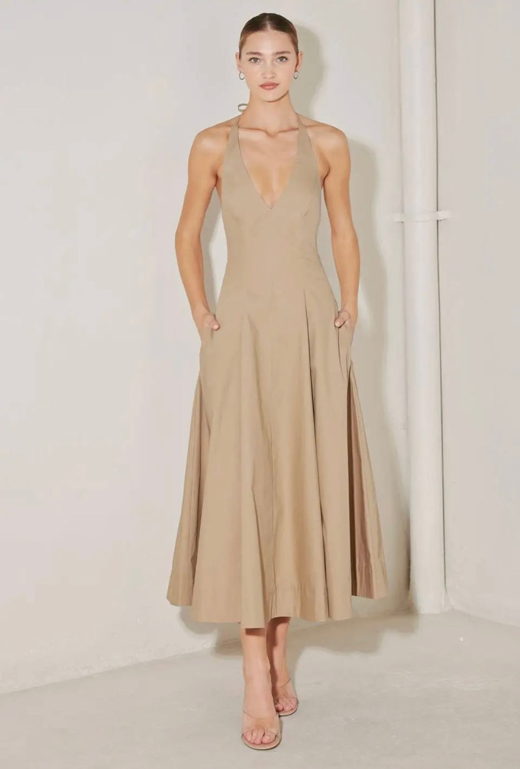 Abigail Woven Midi Dress