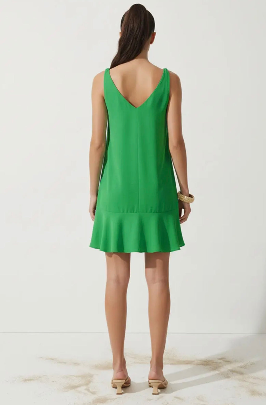 Alfie Sleeveless Flutter Dress
